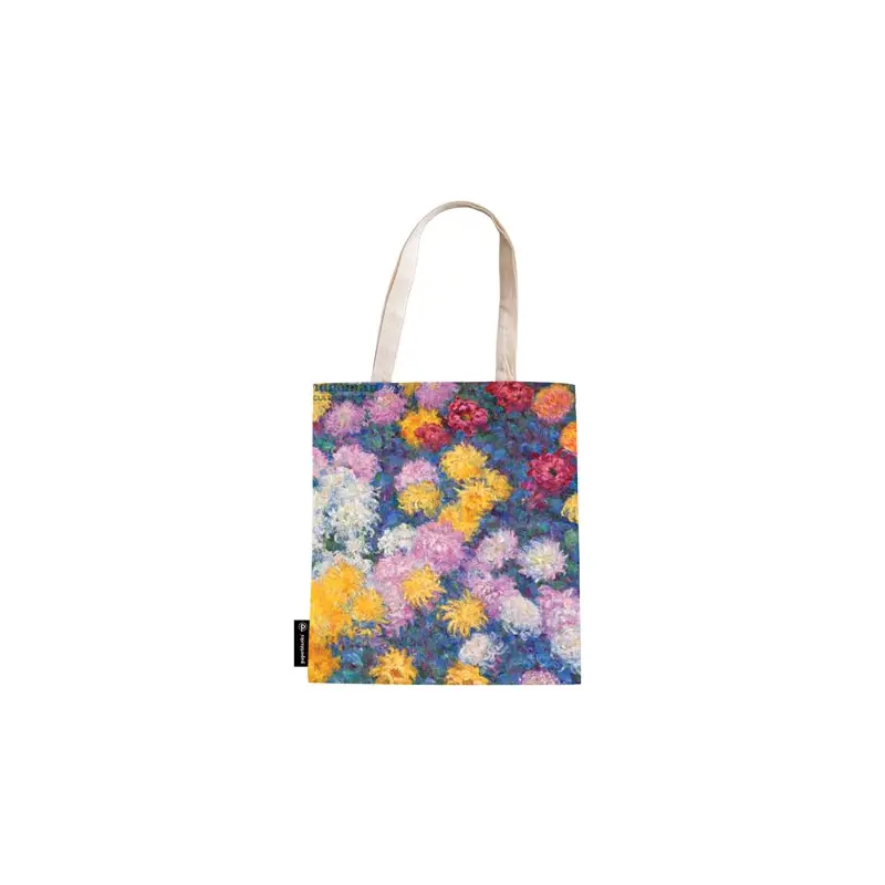 Canvasbag Monets Chrysanthemen