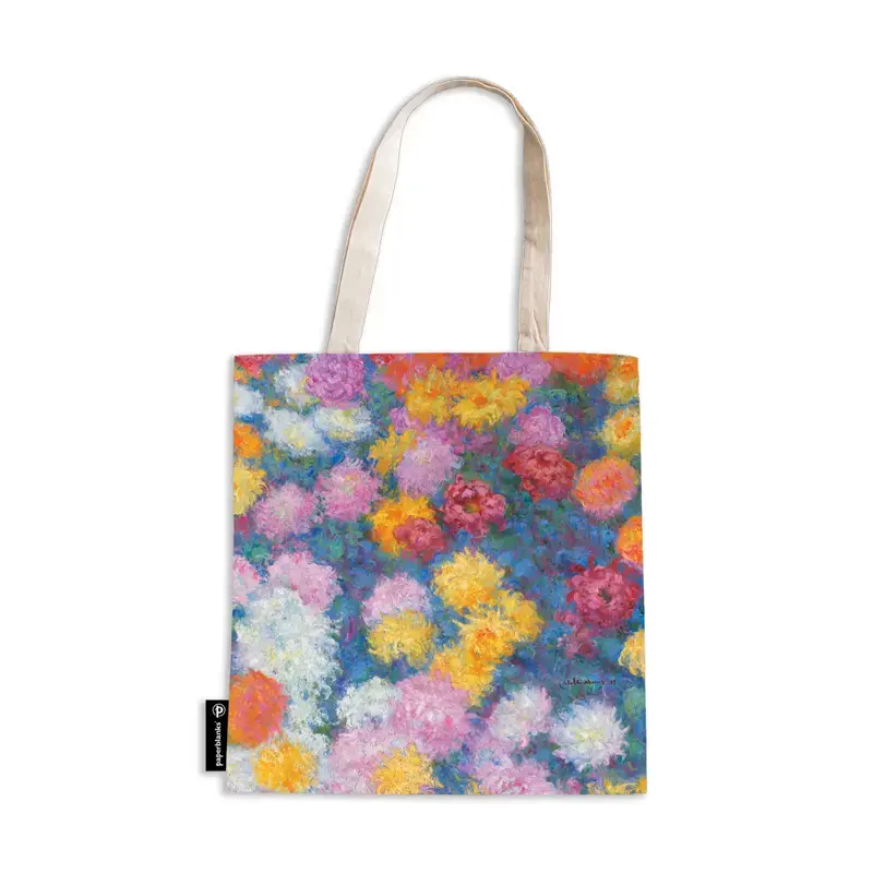 Canvasbag Monets Chrysanthemen