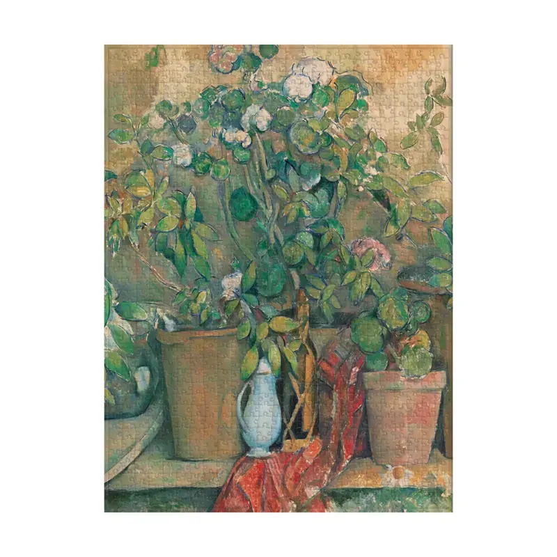 Puzzle Pots en Terre Cuite et Fleurs de Cézanne